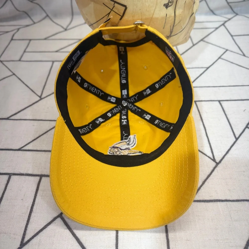 New Era Minnesota Vikings Hat OSFA Yellow 9TWENTY Adjustable Cap Women